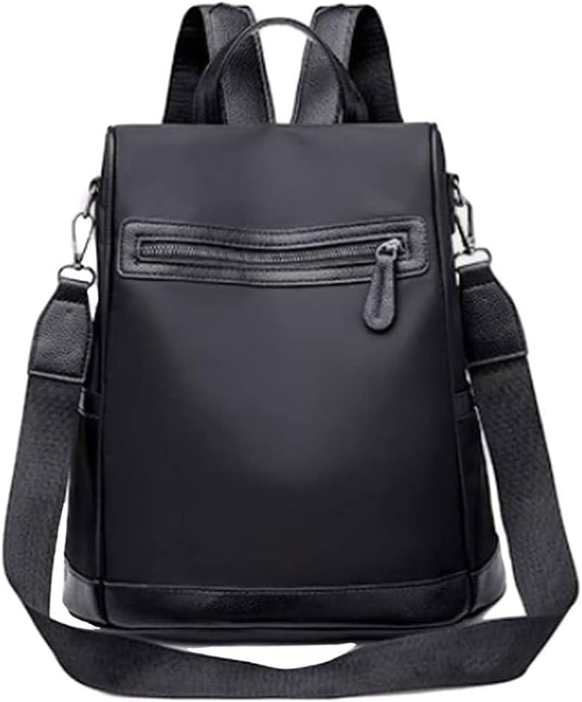 Backpack Purse for Women Fashion Backpack Purses PU Leather Daypacks Anti-Theft Shoulder Bag (Color : Black, Size : 29 * 13 * 31cm)