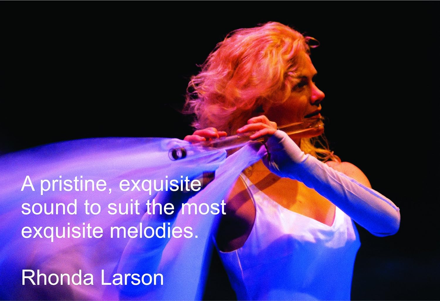 Hall Crystal Flute 21703 - Offset Glass Flute in G - Dragonfly