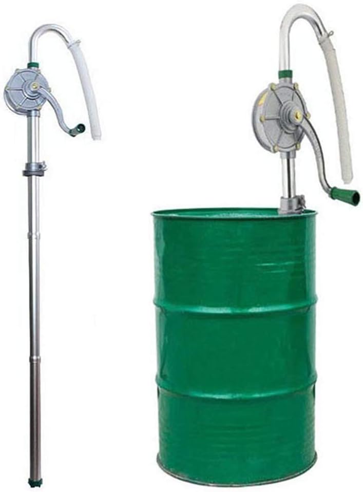 Hand Tool Aluminium Rotary Oil Fuel Hand Pump, Self Priming Fuel Oil Diesel Pump, 55 Gallon 200 Litre Hand Drum Barrel Pump