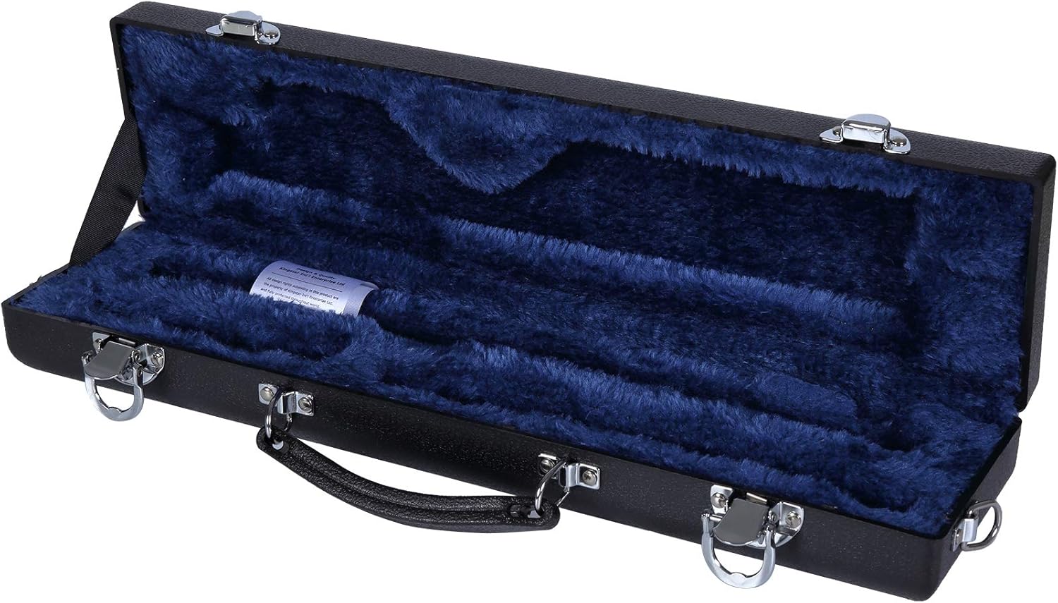 Crossrock ABS Hard-shell Case for Standard C Foot Flute with Single Shoulder Strap-Black(CRA862FLBK)