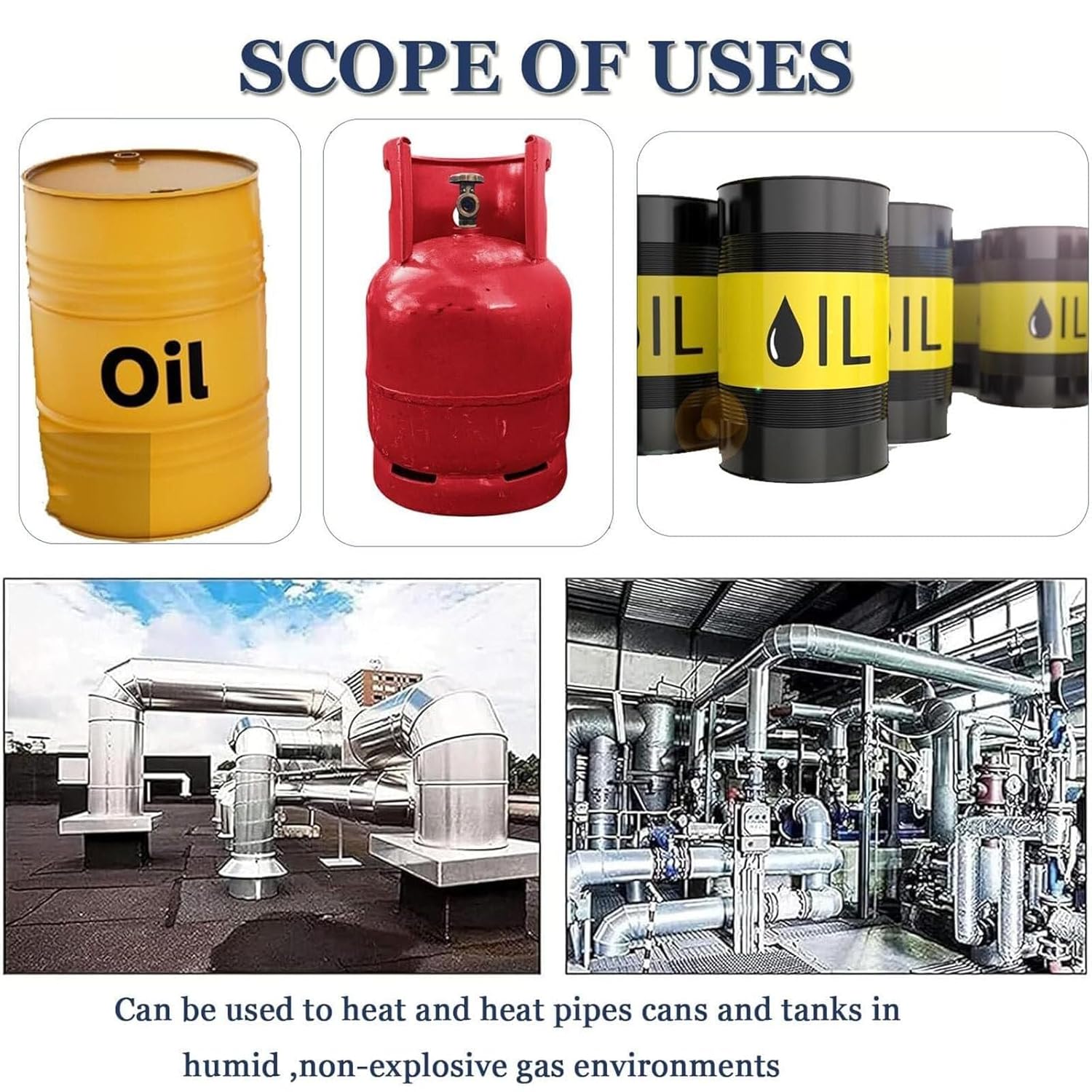 IBC Barrel Heater, Oil Drum Electric Heating Machine, with 0~150℃ Temperature Controller,55 Gallon/275 Gallon Oil Drum Heater Temperature:0~150℃(Black,275Gallon/1000L)
