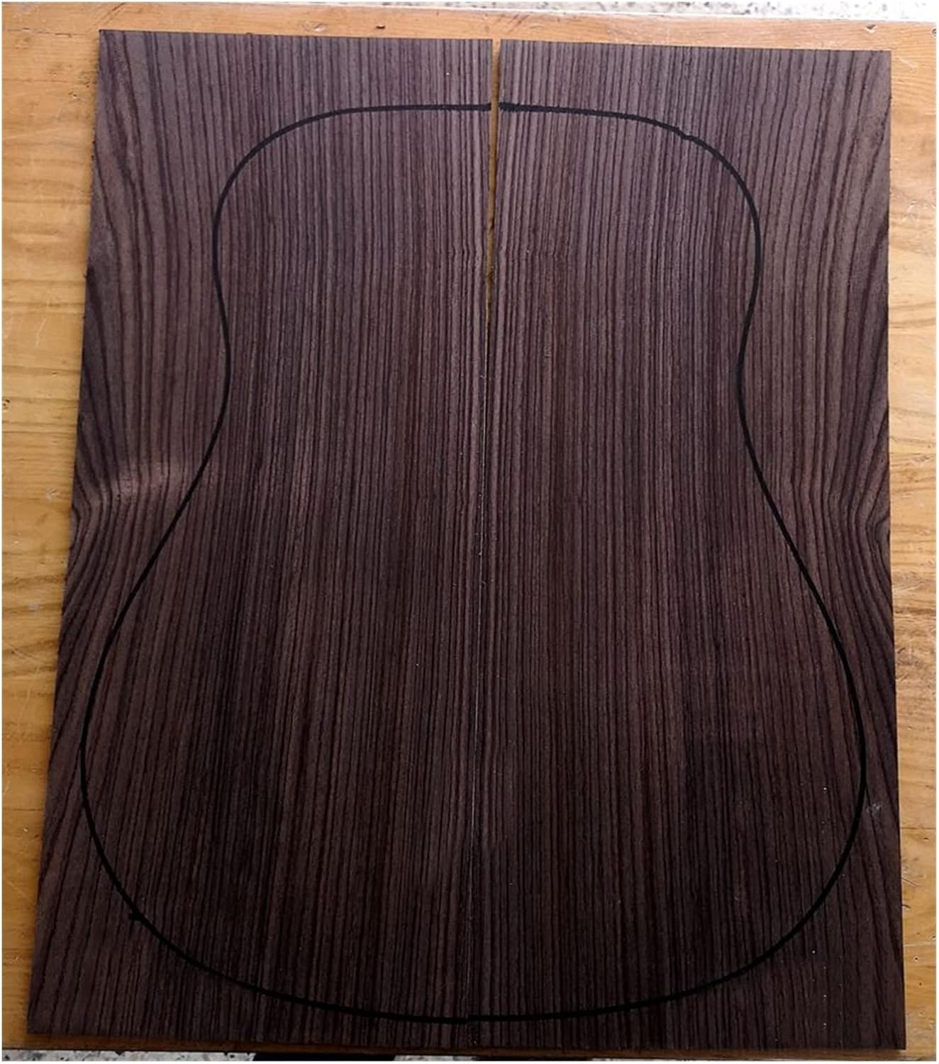 India Rose Wood Back Panel Wool Guitar Production Material Accessories DIY Guitar Kit (Color : 10)