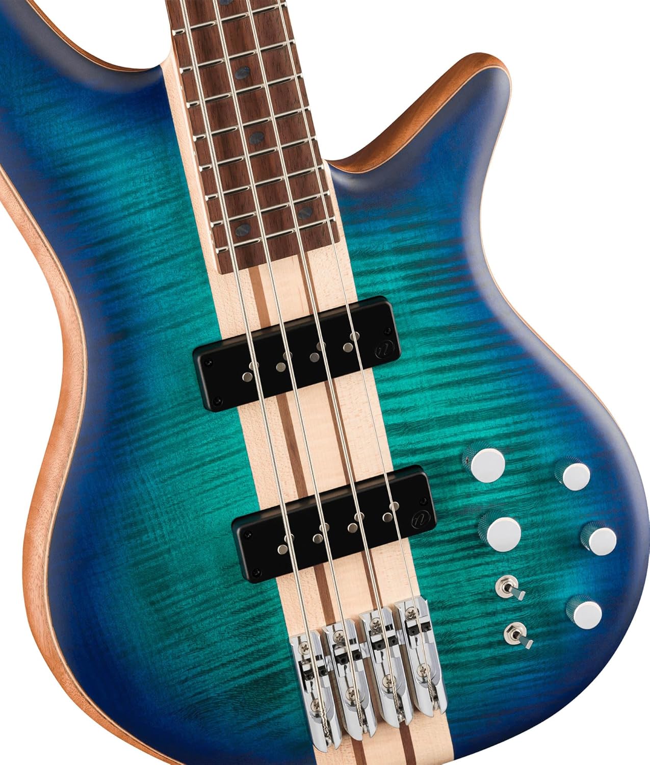 Jackson Pro Series Spectra Bass SBFM IV Chlorine Burst Bundle with Cable, Tuner, Strap, Picks, and Austin Bazaar Guitar DVD