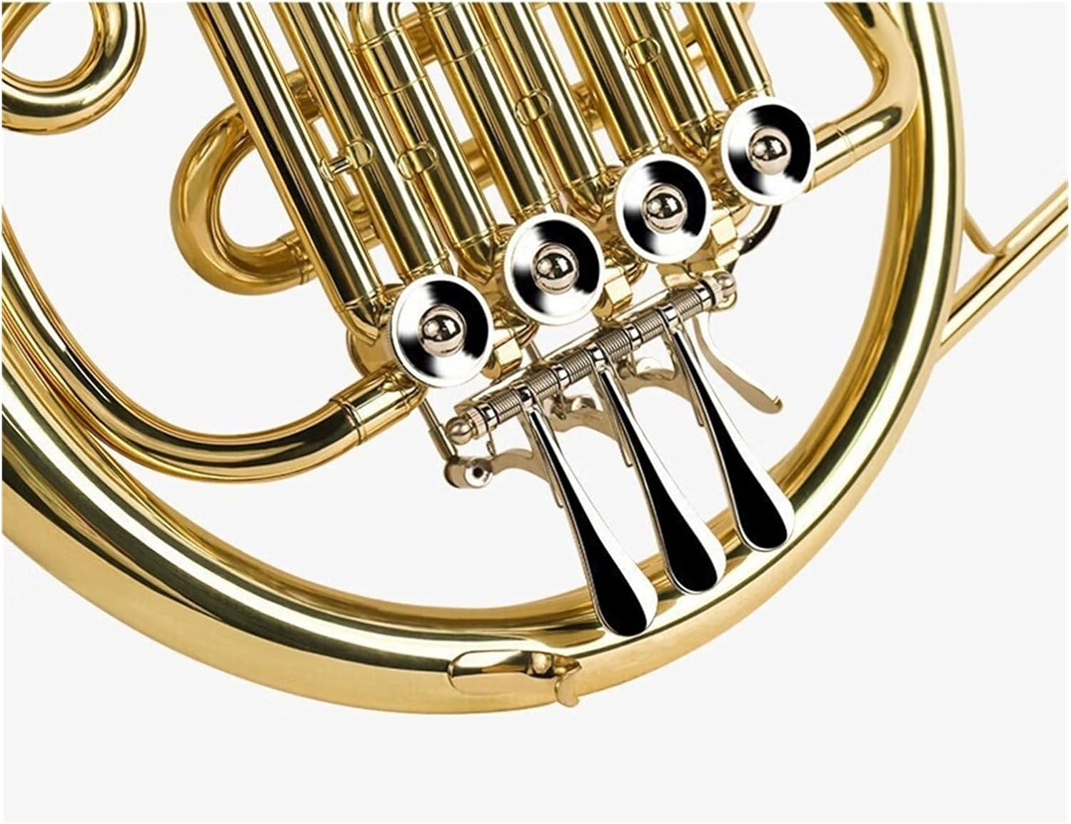 French Horn Brass Instrument 4 key Single Row B Flat