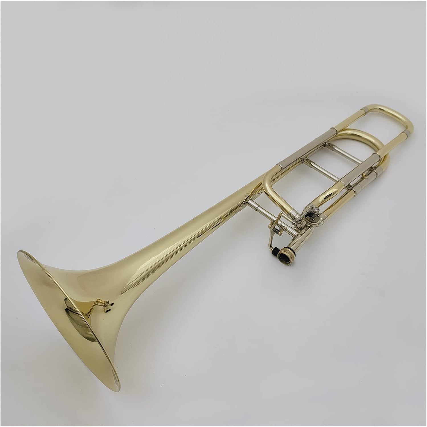 TSTS Trombone Bb/F Brass Lacquered Gold Plated Professional Musical Instrument Beginner Trombone