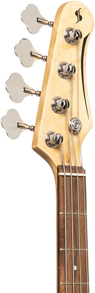 Stagg 4 String Bass Guitar, Right, Sunburst, Full (SBP-30 SNB)