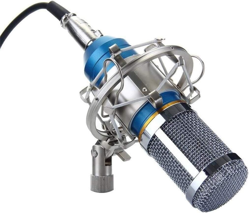 Condenser Recording Microphone Computer Network Karaoke for Radio Broadcasting Ktv Karaoke Vocal Microphone, Blue