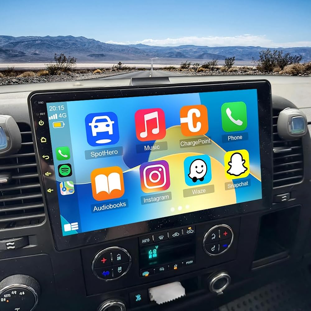 10.1 Inch IPS Touchscreen Android 13 Car Stereo for GMC Sierra 2007 2008 2009 2010 2011 with Wireless CarPlay & Android Auto Car Radio,Support WiFi 6, Bluetooth 5.4, Backup Camera, SWC
