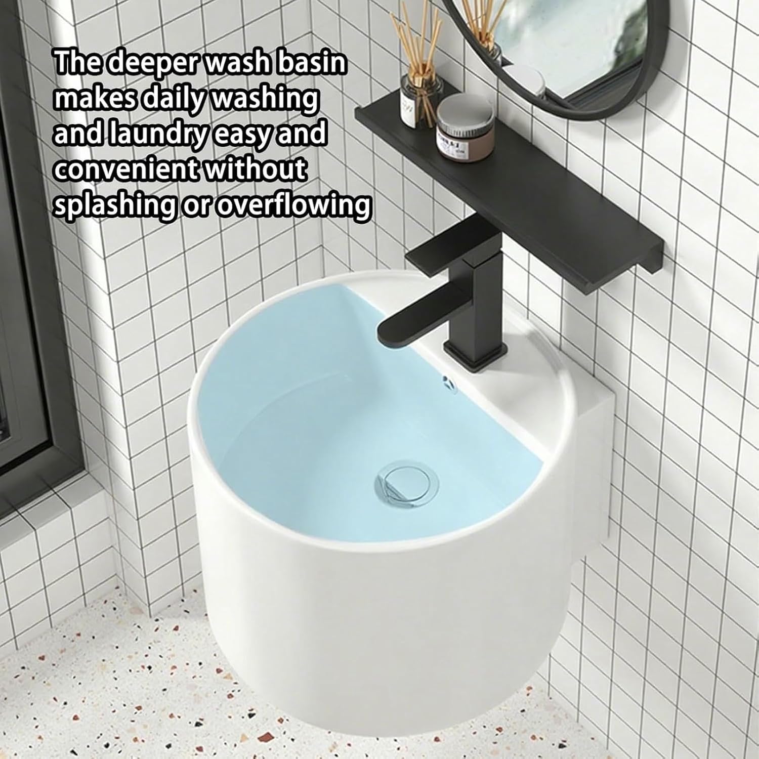 Corner Ceramic Sink Bathroom Corner Wall Mount Bathroom Sink Ceramic Vessel Sinks Large Freestanding Deep Sink