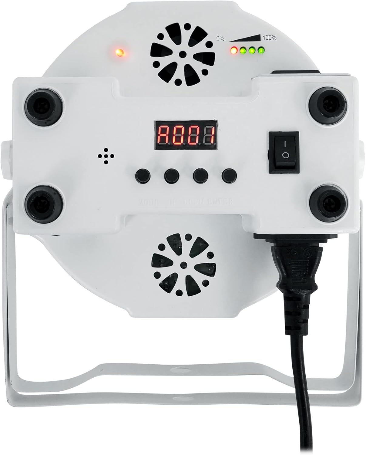 8 Rockville Battery PAR 61 White Rechargeable RGBWA+UV DMX DJ Up-Lights+Remotes