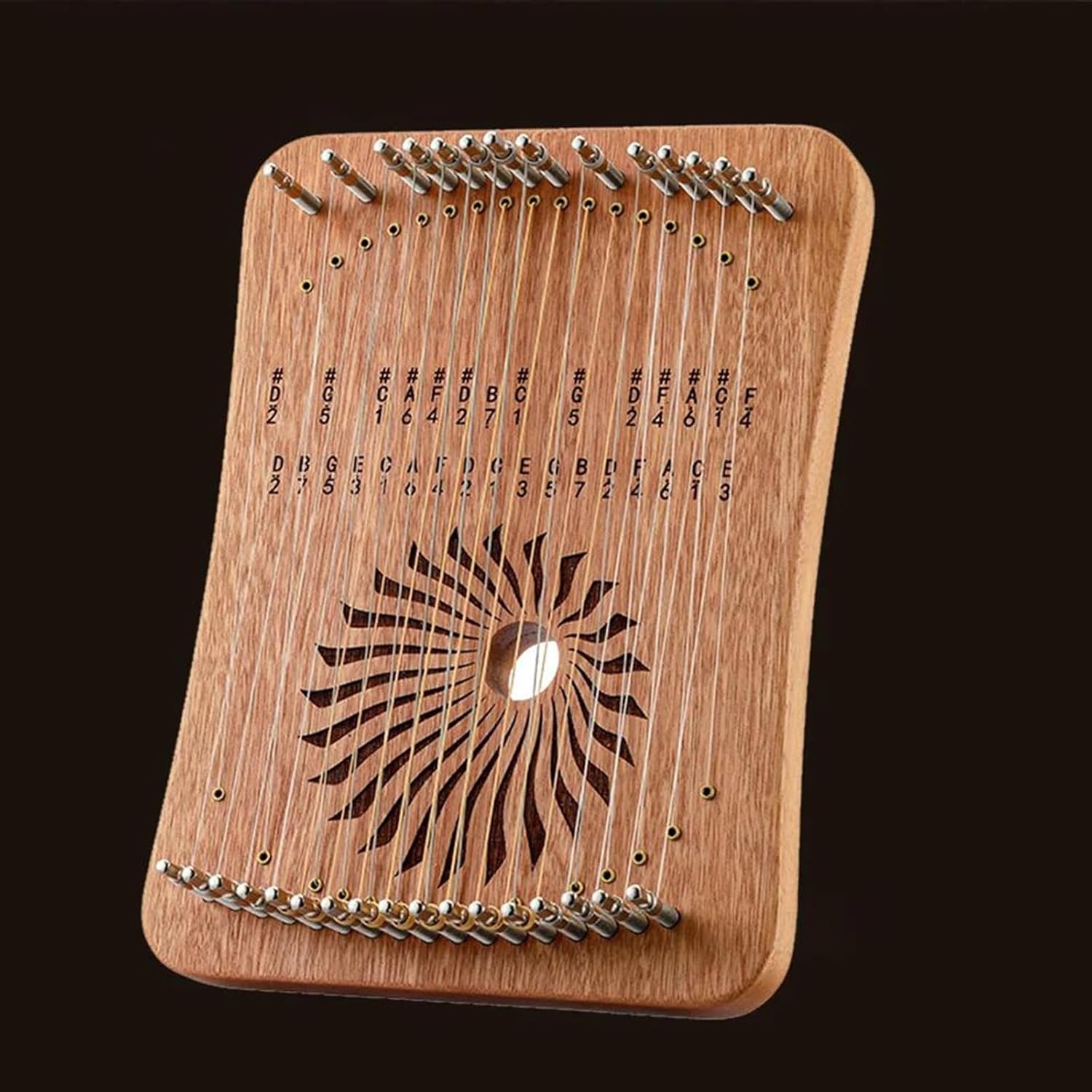 Lyre Harp Set 17/31 Strings Harp Lyre Professional Fingerplay 31/17 Strings Harp Lyre Piano Beginner Portable Instrument(31 sandalwood)