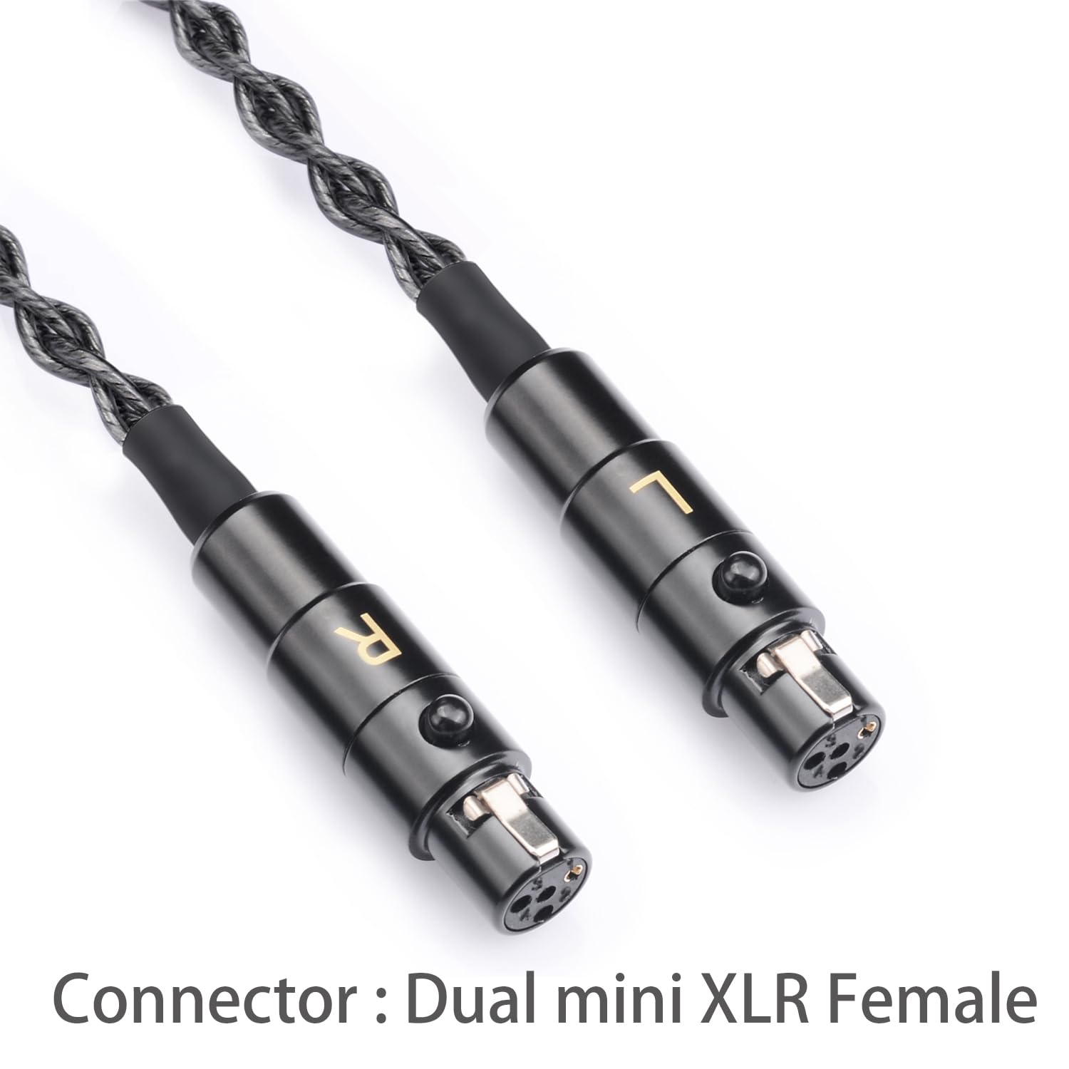 FAAEAL Headphone Cable, 6.5ft Silver-Plated Mixed XLR, Compatible with Audeze LCD Series, Meze Empyrean Elite, Kennerton Thror Vali