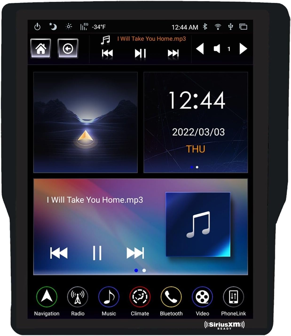 LINKSWELL GEN 5 Android 12.1″ Radio for Dodge RAM 2019-2022 New Body Style 1500/2500/3500 Replacement Touch Screen 4GB+64GB AM/FM/RCA/SWC/USB/Bluetooth/WiFi/Car Stereo