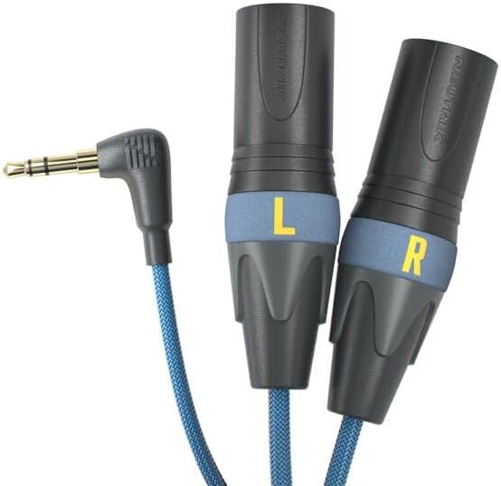 Sonnect Audio 3.5mm to XLR Cable Interface with ISO-XLR, Unbalanced Stereo to XLR Balanced, DI Not Required, Includes Carrying Case