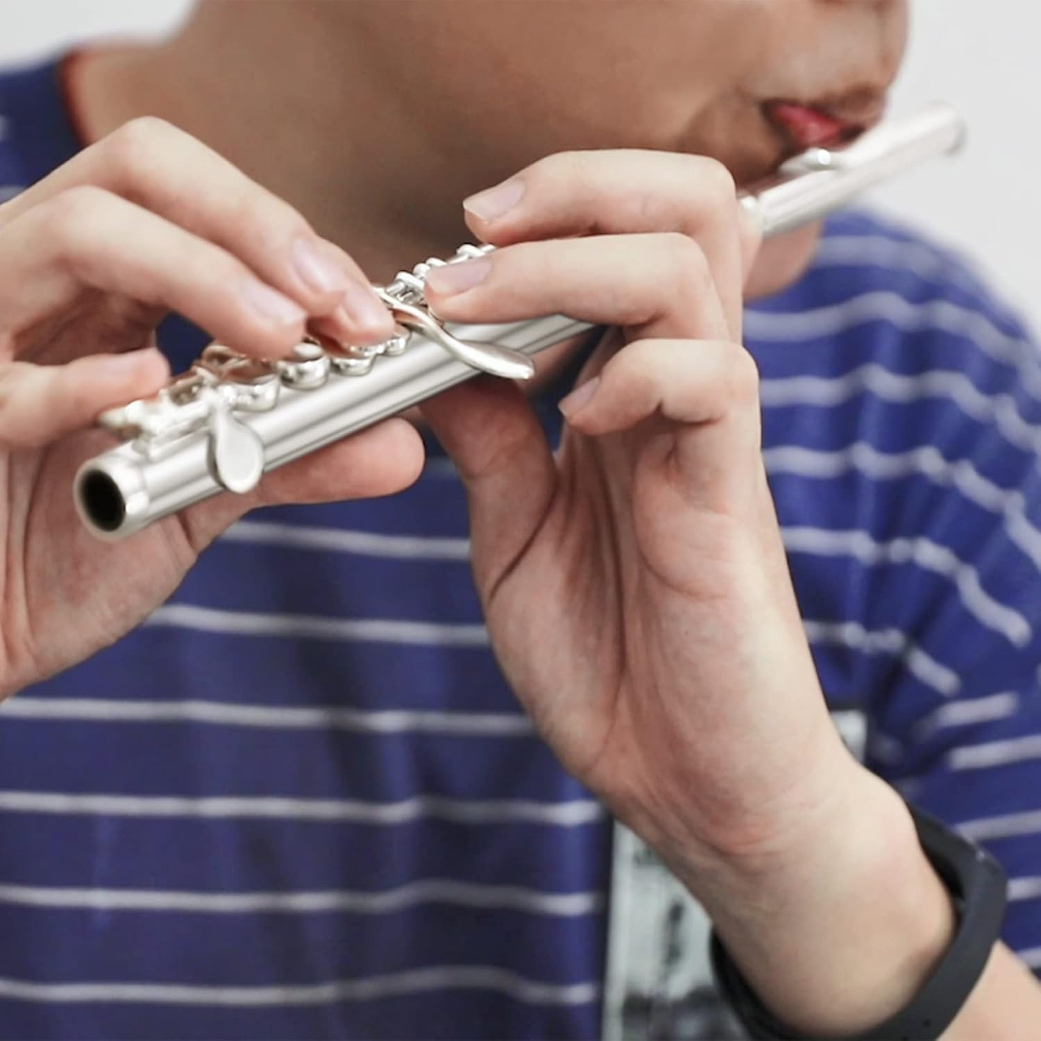 Eastar Piccolo Instrument for Beginners Students, Key of C Flute, Hard Case, Cleaning Kit, Gloves, 2-Piece, Nickel Plated, EPC-1