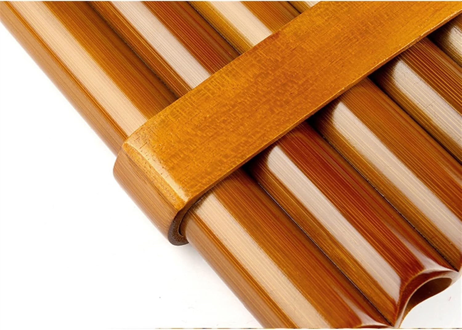 Natural Bamboo Flute Chinese Musical Instrument Pan Flute Wind Instrument Pan Pipes Handmade Pan Flute (Color : Left)