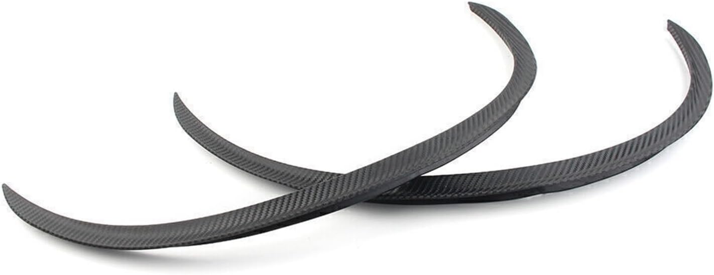 2pcs Universal Car Wheel Eyebrow Arches Lips 73cm Auto Side Fender Flares Extension Protection(2pcs Carbon Fiber)