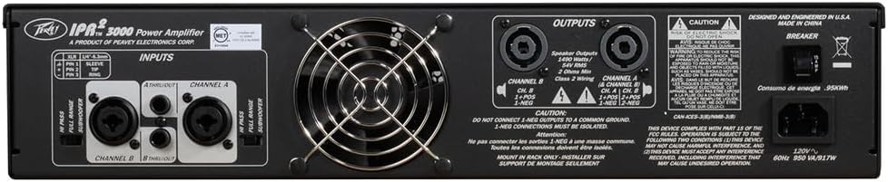 Peavey IPR2 3000 Lightweight Power Amp Bundle with 2x Pig Hog 