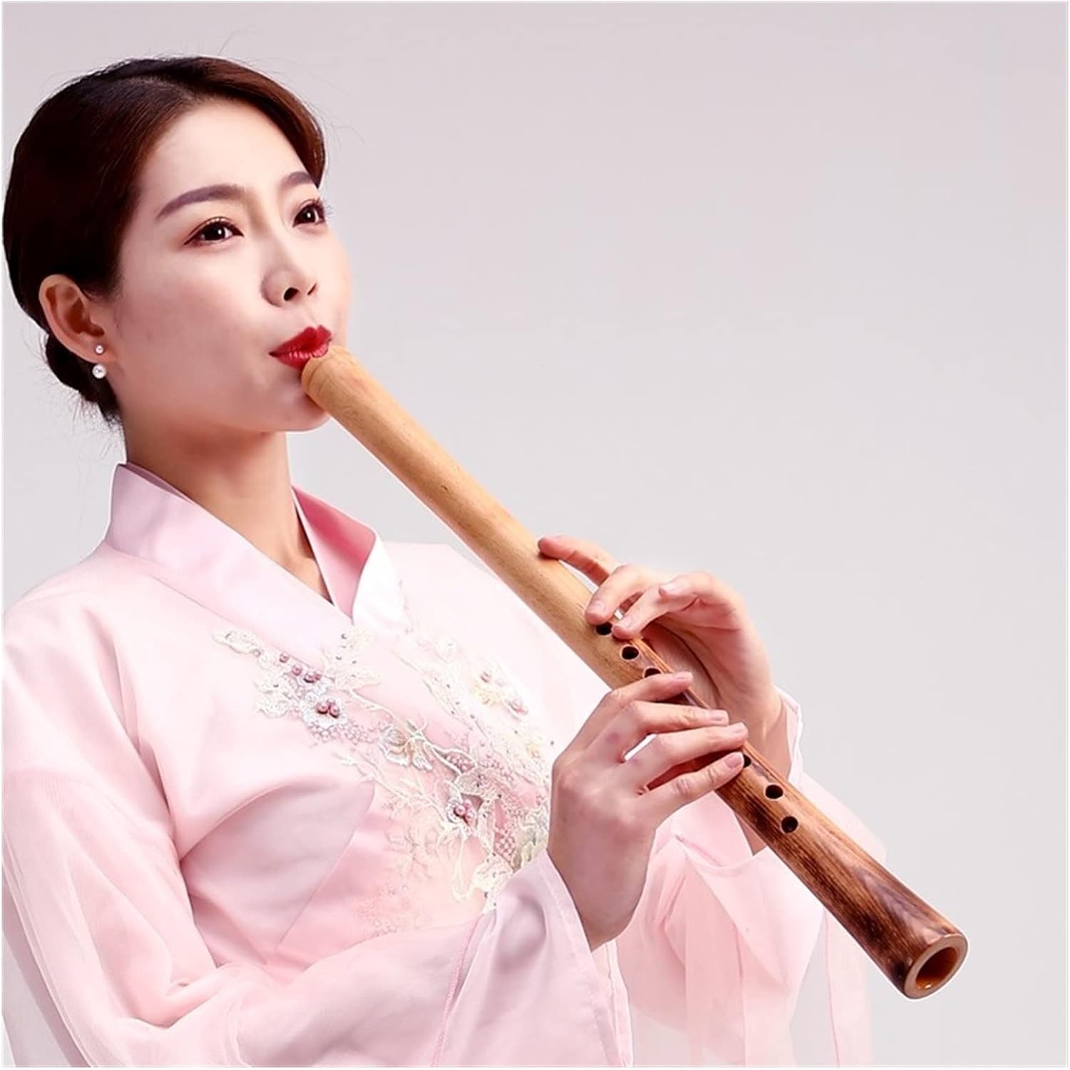 Flute Musical Instrument Vertical Chinese Traditional Handmade Wood Woodwind Instruments Flute Starter Flute (C Key 8 Holes)