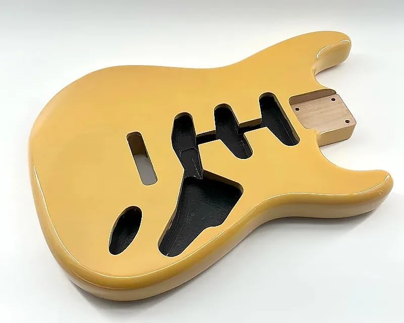 Electric Guitar Body Alder Strat Style DIY Guitar Body Butterscotch
