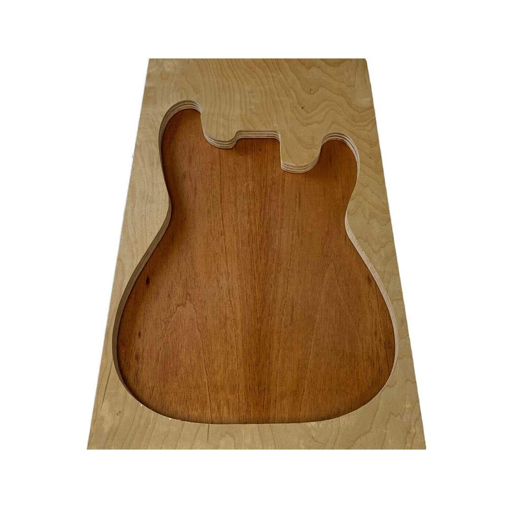 Exotic Wood Zone's Explorer Guitar Body Blank Wood | bass Body Blank | Musical luthier Guitar Body Blank (Spanish Cedar, 2 Glued Piece, Size: 28