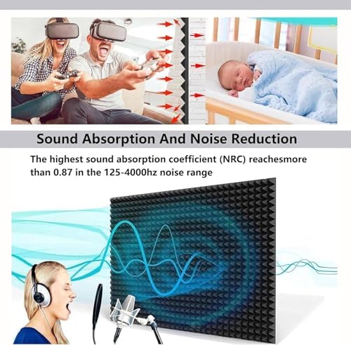 Vocal Absorbing Shield,Soundproof Foam Room,Desktop Soundproof Cover,Portable Vocal Booth,Foldable Recording Booth,Studio Equipment,Grey-80 * 80 * 80cm