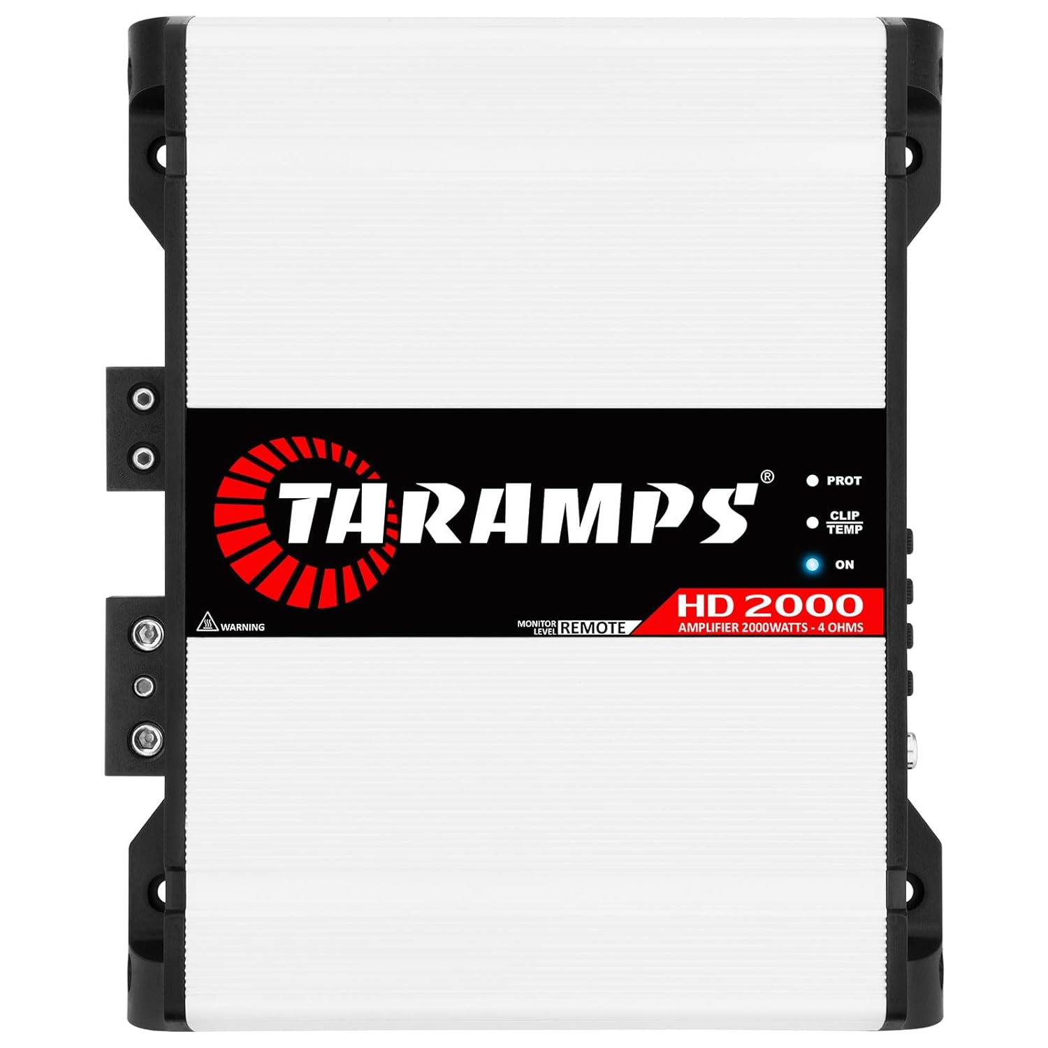 Taramps HD 2000 4 Ohms 1 Channel 2000 Watts RMS MAX Full Range Car Audio, Monoblock, LED Monitor Indicator, Class D Amplifier, Crossover, White 2k amp