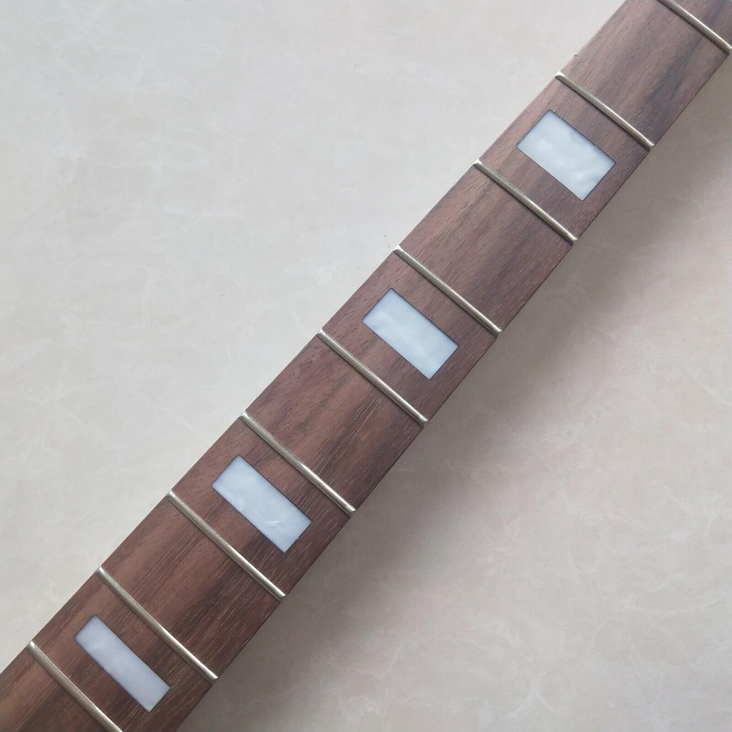 J-shaped maple bass guitar neck 20-fret 34-inch rosewood fretboard inlay