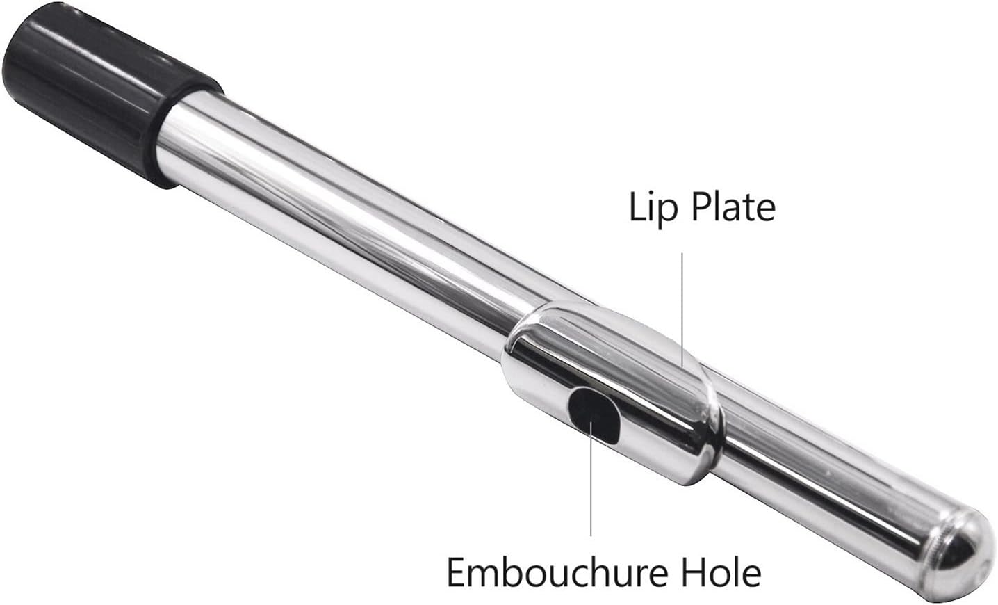 Flute Kit Closed Hole C Flute 16 Keys Cupronickel Nickel-Plated Wind Instrument with Carry Case Cleaning Cloth Gloves Intermediate Flute