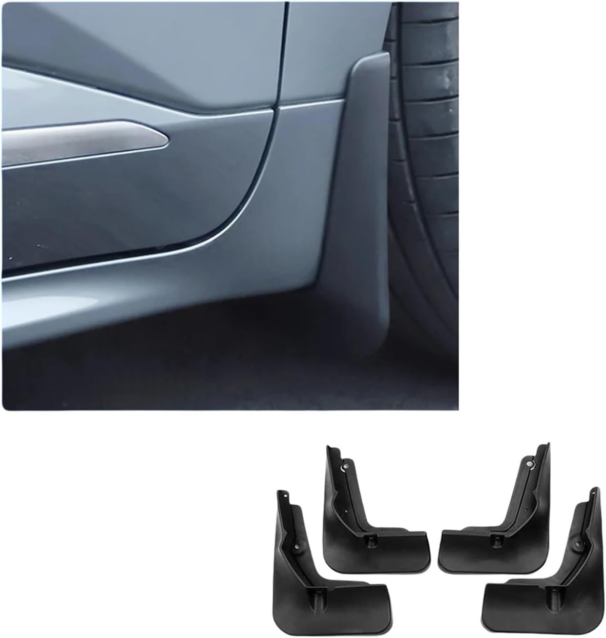 Compatible For ZEEKR 001 EV 2021-2023 Car Mudflaps Mud Guards Flaps Splash Guards Exterior Mudguards Fender Front Rear Wheel Accessories