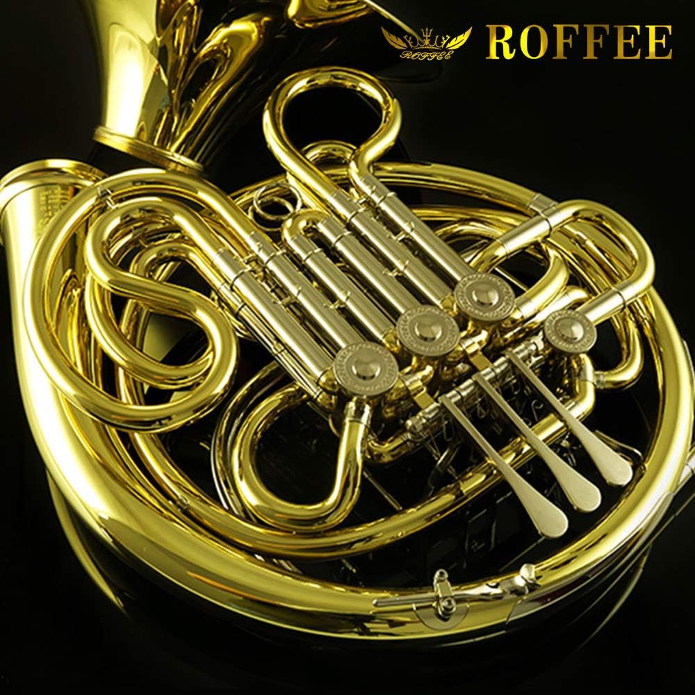 Y35 Symphony Orchestra Brass Gold Lacquer F Tone Bb 4 Key Double French Horn