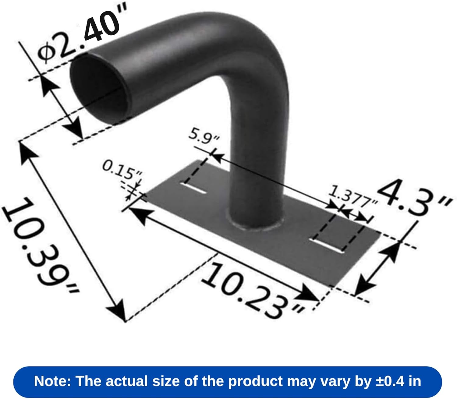 Wall Mount Bracket with 2-3/8