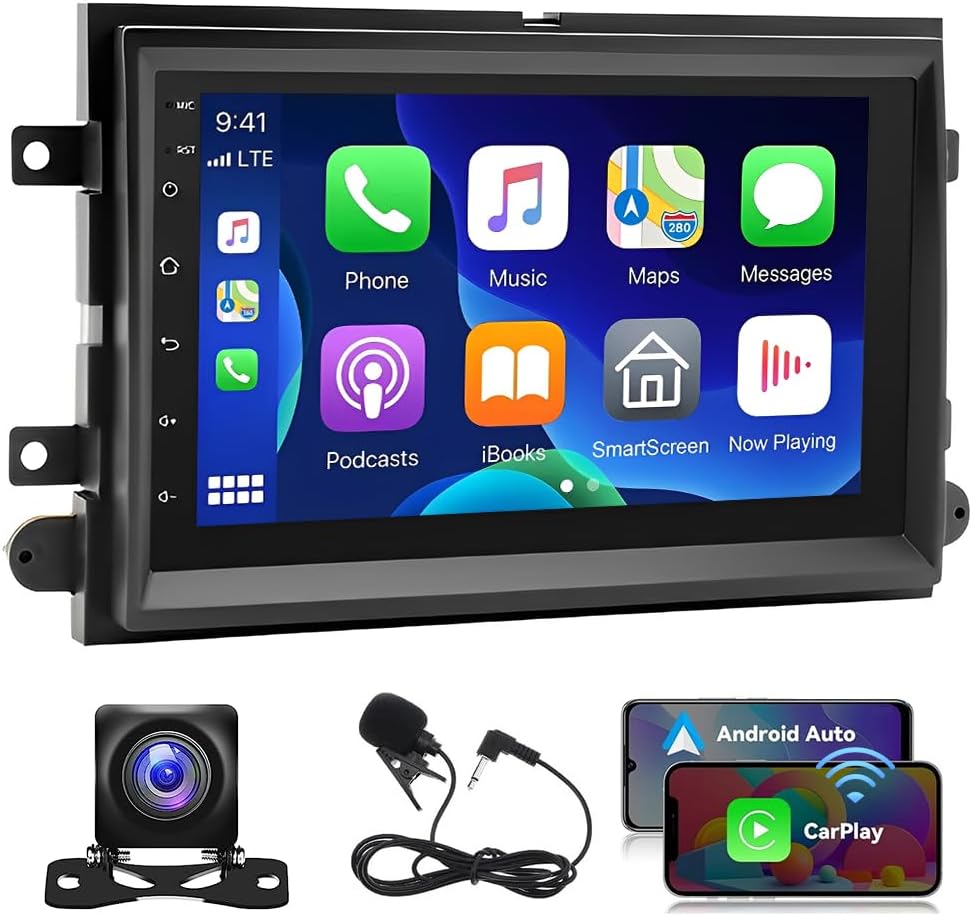 2+32GB Android 13 Car Stereo Radio & with Wireless Carplay Android Auto fits for Ford F150 250 350 2004-2014 Double Din Car Radio 7
