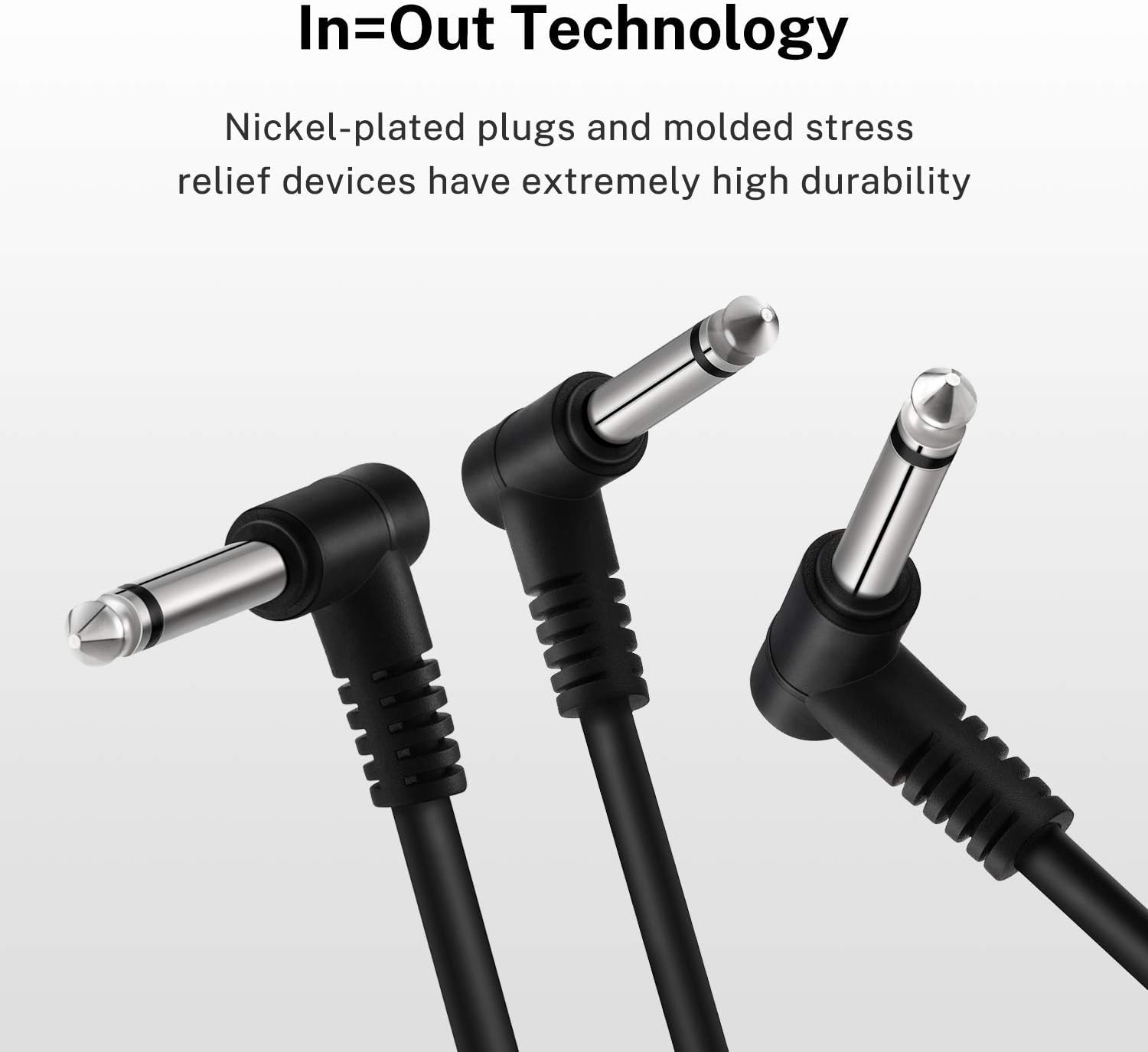 Donner Guitar Pedal Board Bundle 6 Inch Guitar Patch Cable