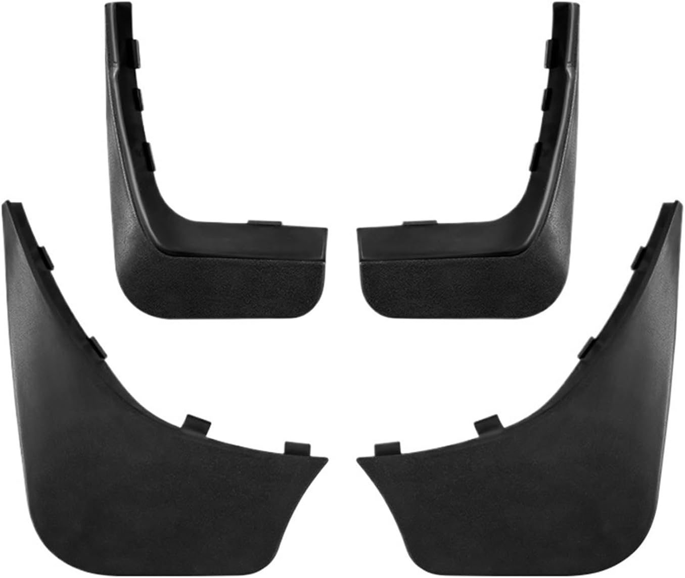 4pcs Set Car Tire Fender Front Rear Wheel Mud Flaps Splash Guards MudFlaps Protector Car Accessories Compatible For Smart 451 453 / Fortwo(Style 2)