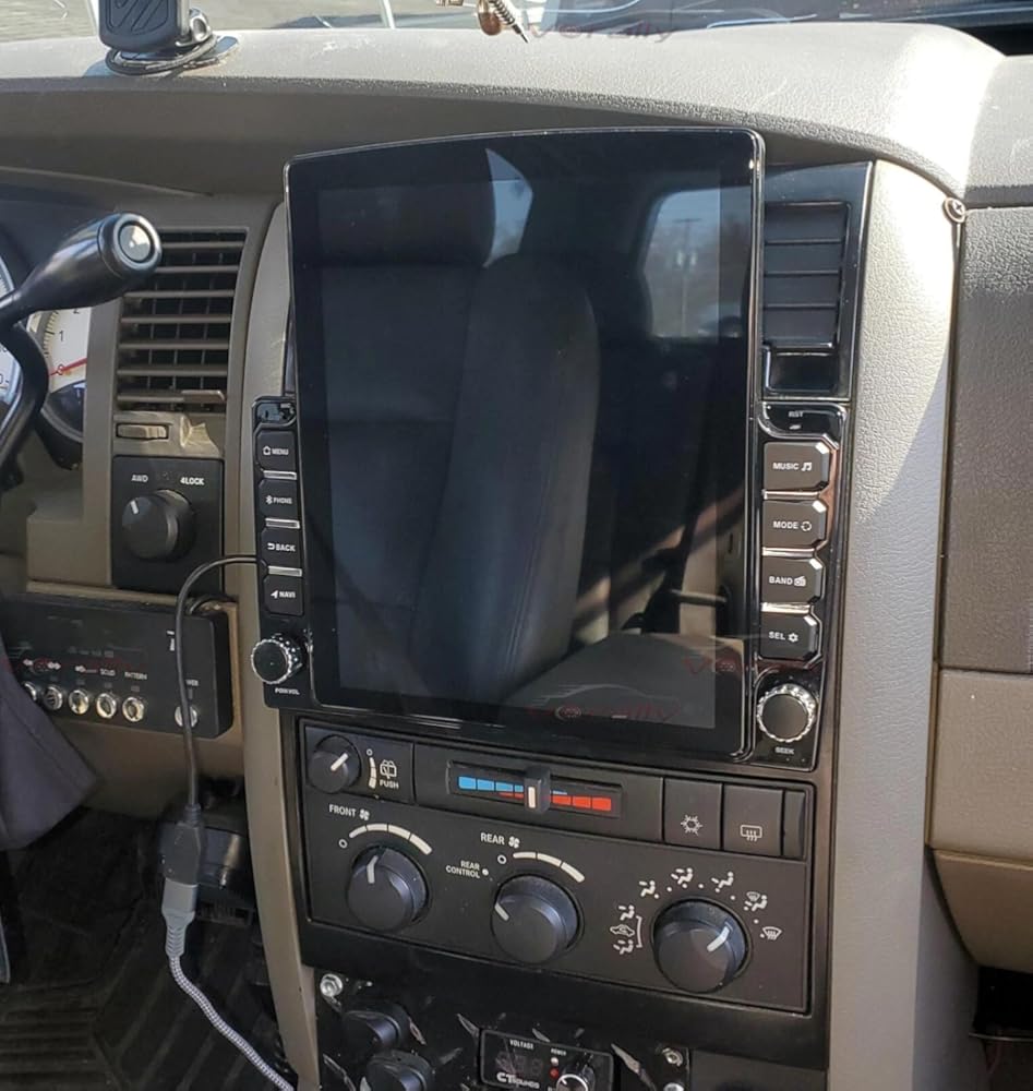 with Carplay Screen for 2004 Dodge Durango Android 13 Car Radio Auto AC 9.7Inch TounchScreen Radio with Carplay Android Auto GPS Navigation WiFi DSP SWC Bluetooth Backup Camera, 4G+64G