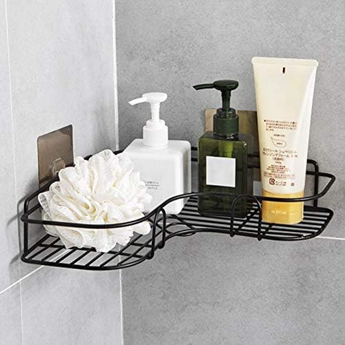 Bathroom Corner Stand Shelf Black Shelves Shower Corner Shelf Wall Mount Shampoo Storage Shelf Rack Bathroom Basket Holder