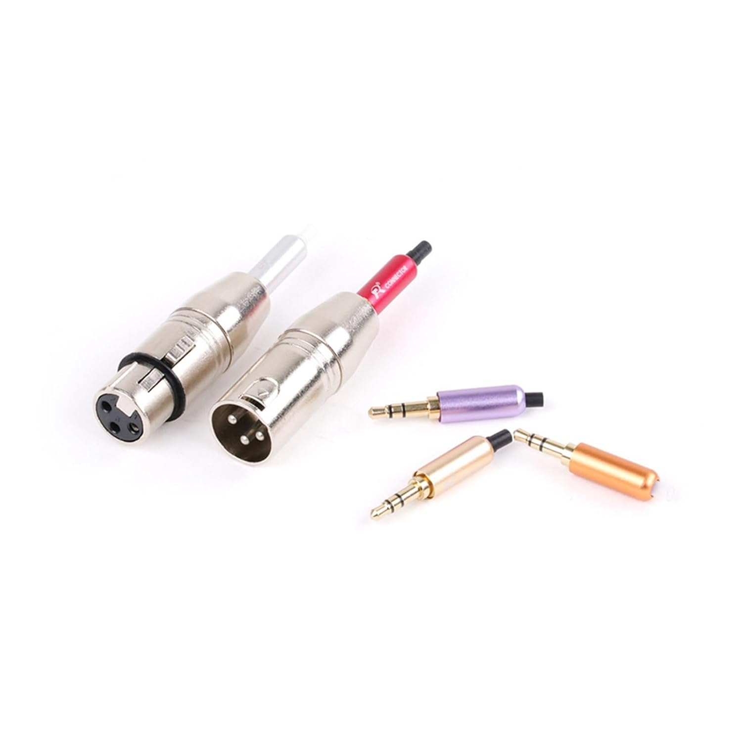 5Sets 3Pins XLR Female Jack to 3.5mm 1/8