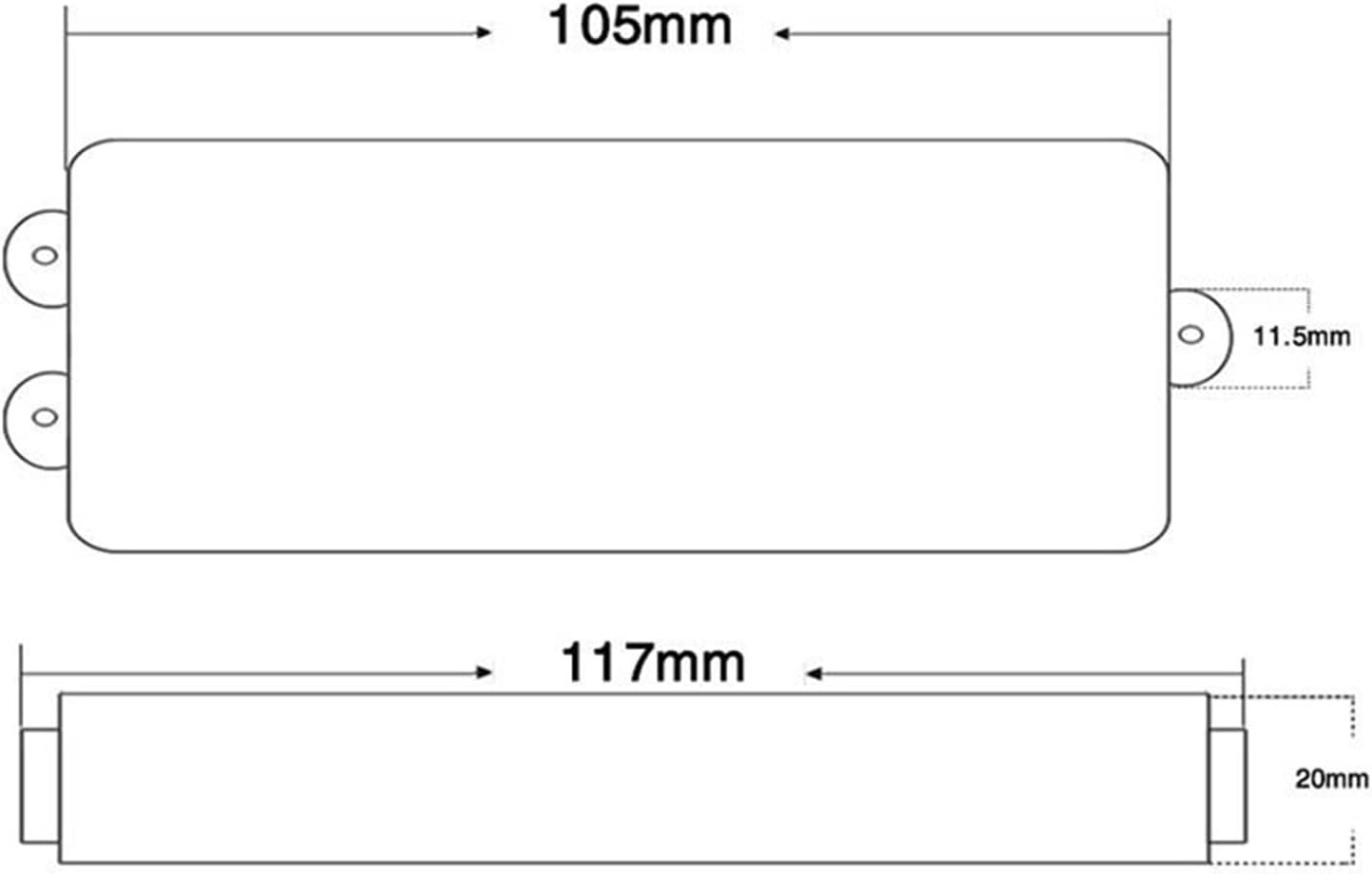 Humbucker Guitar Pickup Musical Instrument Accessories Five String Bass Closed Electric Guitar Pickup