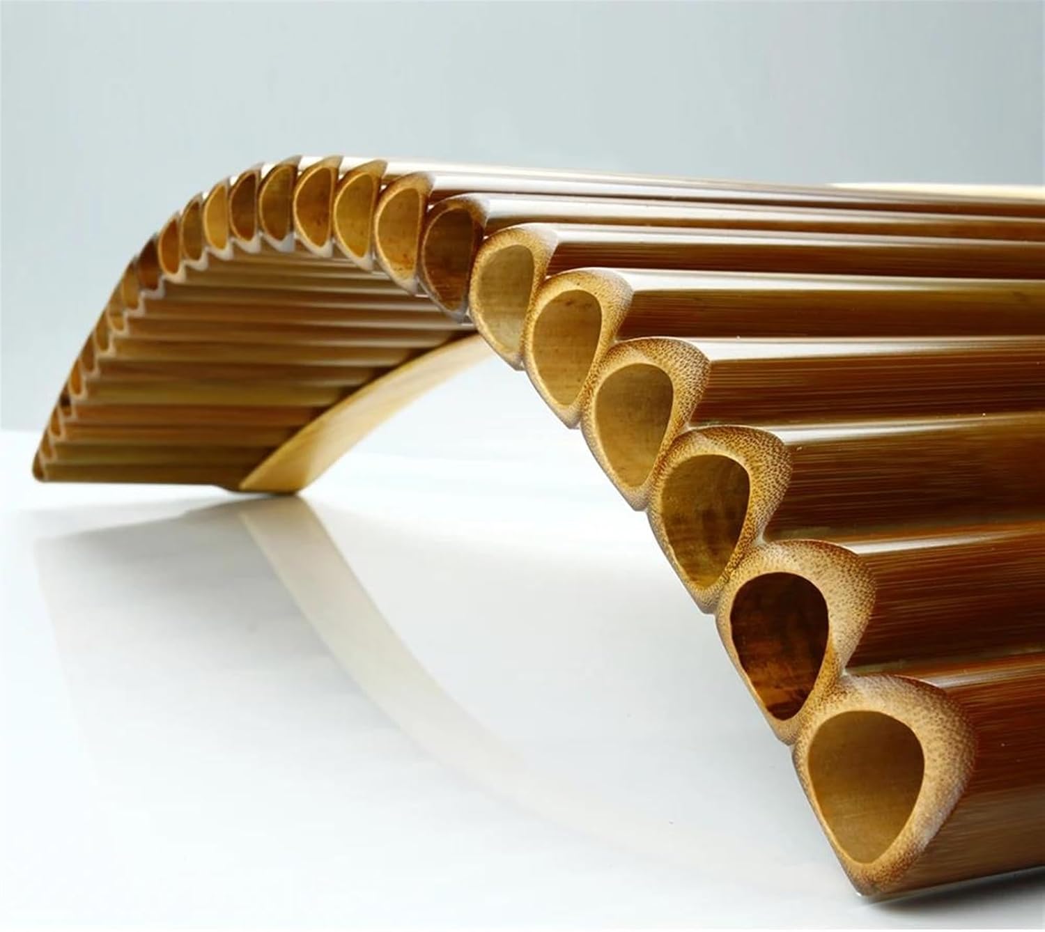 VBDEFRT Yellow 25 Pipes C Key Pan Pipes Woodwind Instrument Chinese Traditional Musical Instrument (Color : Left add box)