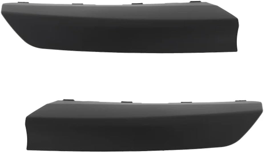 For Lincoln Navigator 2018 2019 2020 2021 Bumper Deflector Driver And Passenger Side | Pair | Front | Outer | Black | Made of Plastic | Replacement For FO1088124, FO1089124