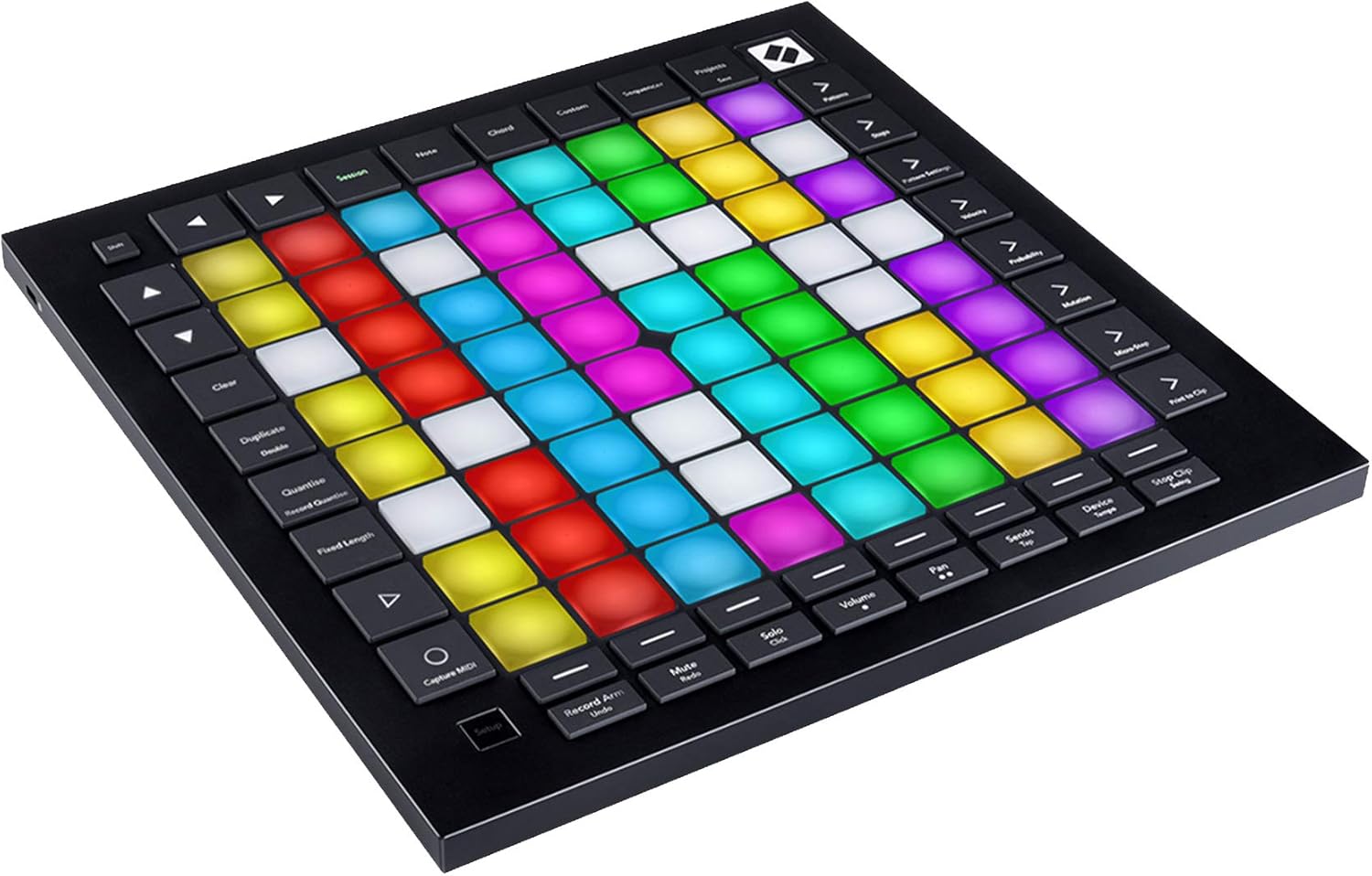 Audiosavings Bundle: Novation Launchpad Pro MK3 Ableton Live USB MIDI RGB 64-Pad DJ Controller Bundle with Rockville RMC-XLR High-End Metal DJ Handheld Wired Microphone (2 Items)