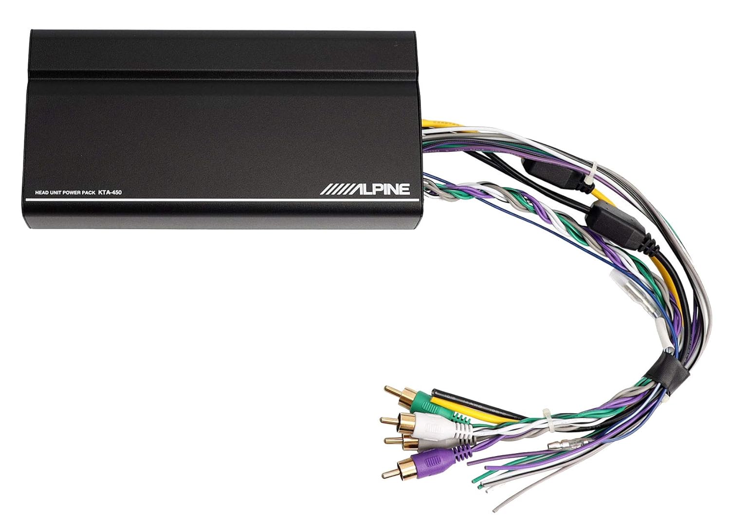 Alpine KTA-450 4-Channel Power Car Amplifier, Compact PowerStack Amp with Bracket, Ideal for iLX-W650 (sold separately)