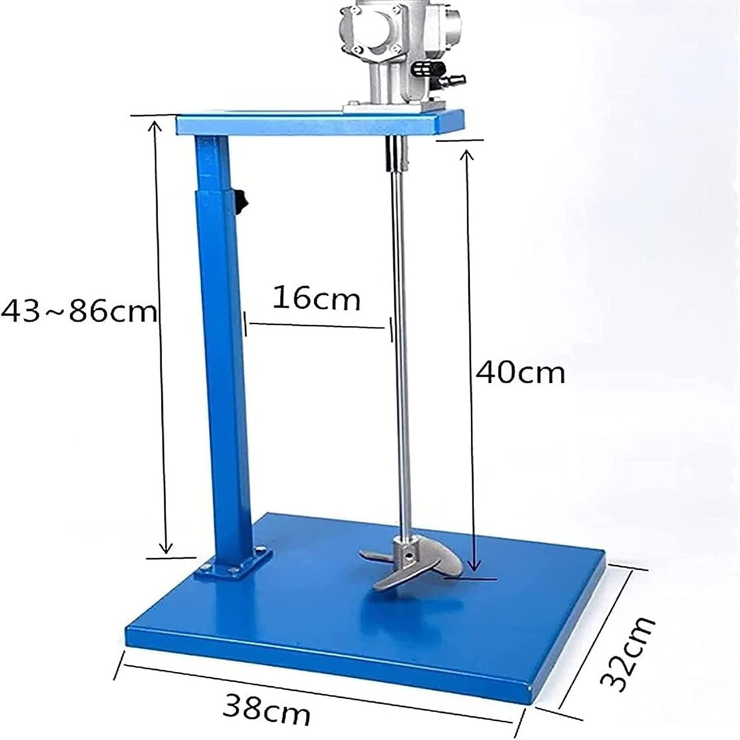 Pneumatic Bracket Mixer, Paint Stirring Machine Bracket Air Agitator Paint Mix Tool 5 Gallon/20L Automatic Lift Paint Stirrer, 50-2600rmp/min Automatic Lift Paint Stirrer,Scatterplate