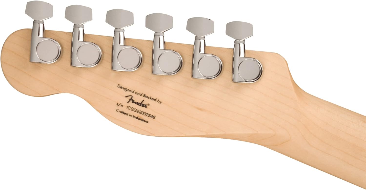 Fender Squier Sonic Telecaster - Black Bundle with Amp, Tuner, Strap, Cable, Picks, and Austin Bazaar Guitar DVD