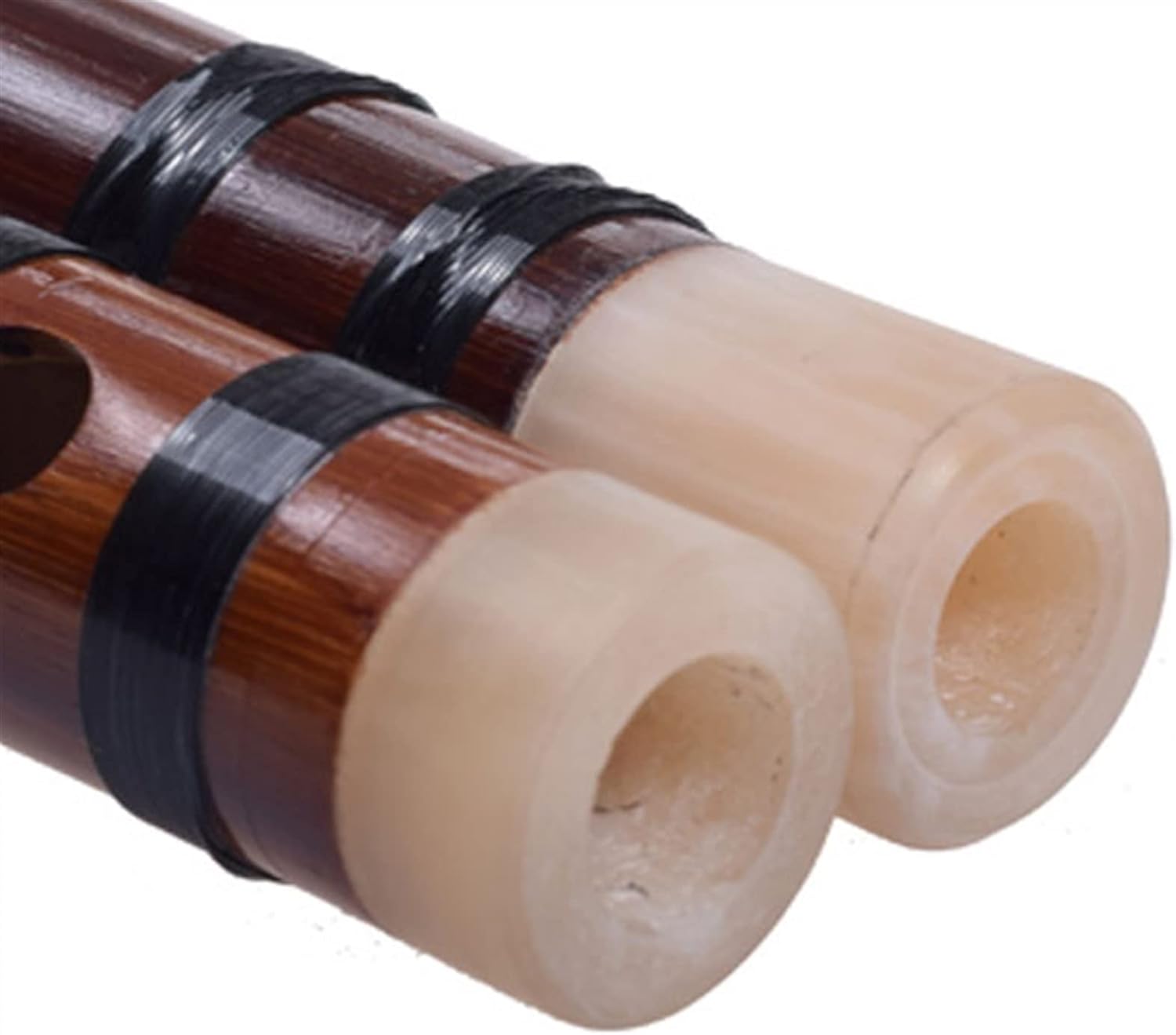 TSTS Chinese Bamboo Flute Chinese Tradition Bitter-Bamboo Flute Dizi Two-Section Transverse Wind Music Instrument for Folk Music F Key