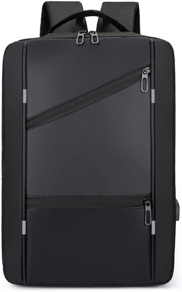 Men's Waterproof Backpack Casual Business Men Computer Back Light Anti theft Travel Male(D)