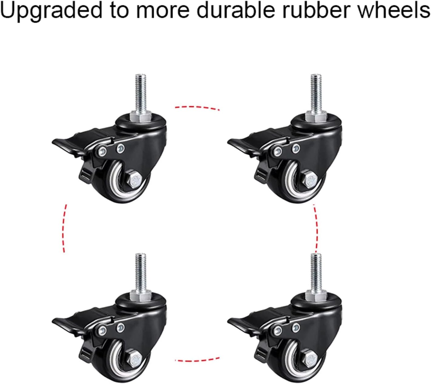 Movable Media Stand Media Storage Shelves, 5/6-Tier Audio Video Media Stand Cabinet and Mobile Wheels, Storage for Entertainment Stereo Component