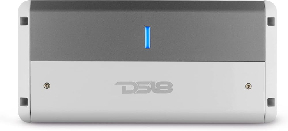 DS18 NXL-M2 Marine Amplifier Full Range 2-Channel Class D Digital IPX5 Marine Grade Amp 1500W Total Peak - Weatherproof Amp - Great for Boats, Motorsports, Motorcycles, and All Elements Applications