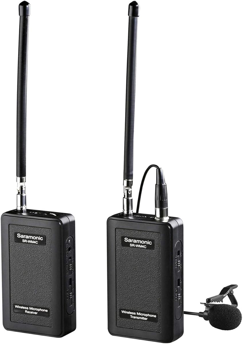 Saramonic SR-WM4C Wireless Lavalier Microphone System for Canon 6D 600D 5D2 5D3 Nikon D800 Sony DV DSLR Camcorders